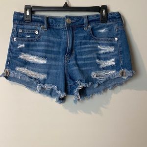 American Eagle Tom Girl Shortie Jean Shorts Size 4